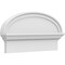 Ekena Millwork Elliptical Smooth Architectural Grade PVC Combination Pediment, 24"W x 12-7/8"H x 2-3/4"P PEDPC024X130ELL00 - alternate 1